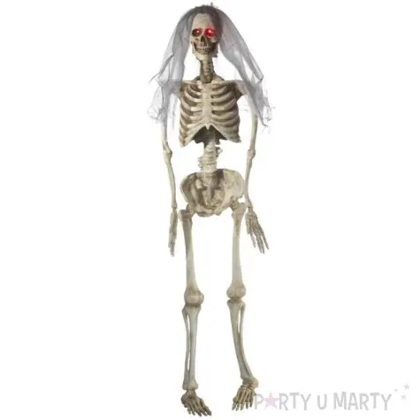 dekoracja wiszaca szkielet panna mloda smiffys 170 cm
