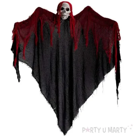 dekoracja wiszaca szkielet skrzydlaty czarny carnival toys 130 cm