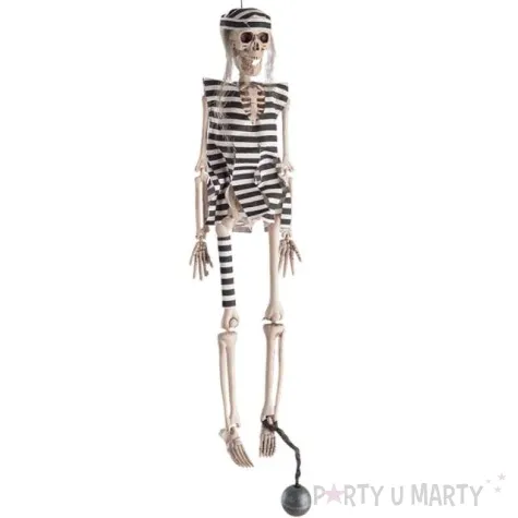 dekoracja wiszaca szkielet wieznia carnival toys 40 cm