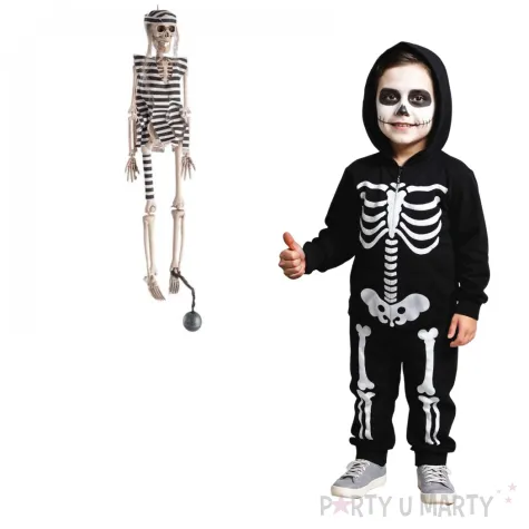 dekoracja wiszaca szkielet wieznia carnival toys 40 cm