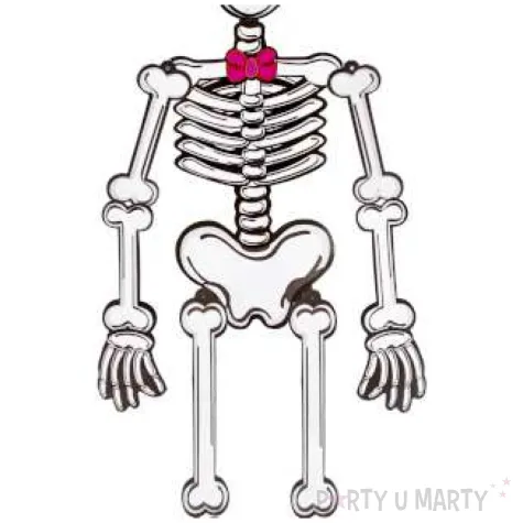 dekoracja wiszaca szkielet z kapeluszem partypal 93 cm