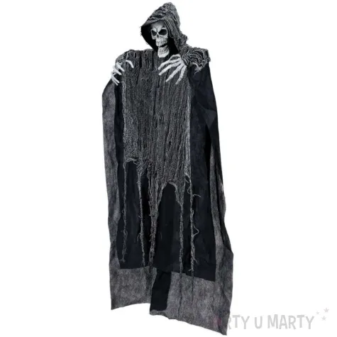 dekoracja wiszaca szkielet zakapturzony guirca 120 cm