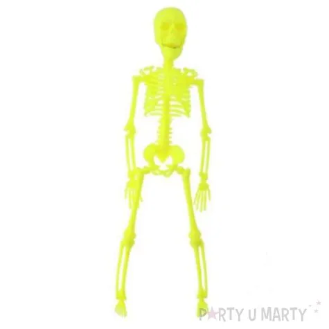 dekoracja wiszaca szkielet zolty