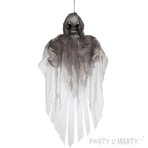 dekoracja wiszaca szkieletor szary guirca 153 cm