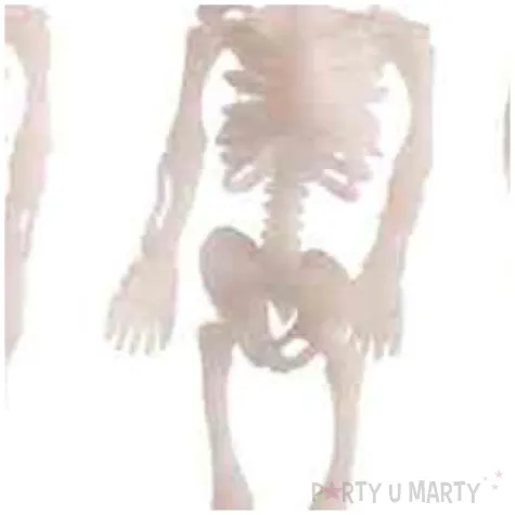 dekoracja wiszaca trzy szkielety biala carnival toys 12 cm 3 szt