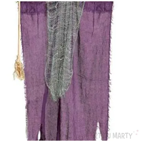 dekoracja wiszaca wiedzma z miotla widman 138 cm