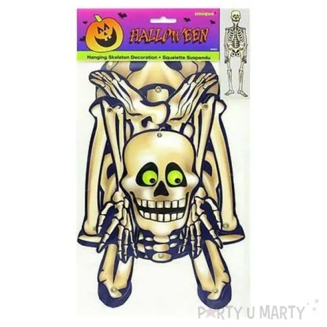 dekoracja wiszacy szkielet 85 cm