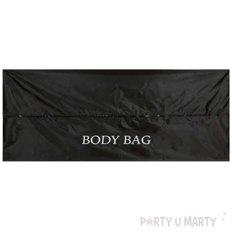 dekoracja worek na zwloki halloween czarny guirca