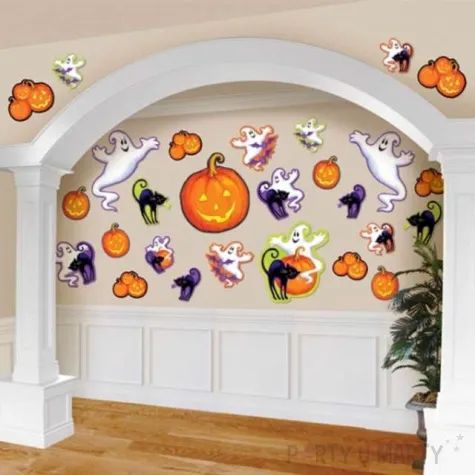 dekoracja wycinana halloween 13 29 cm 30 szt