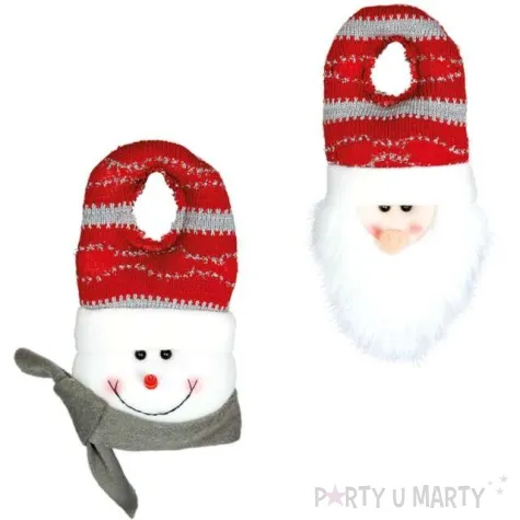 dekoracja zawieszka na klamke swiateczna guirca