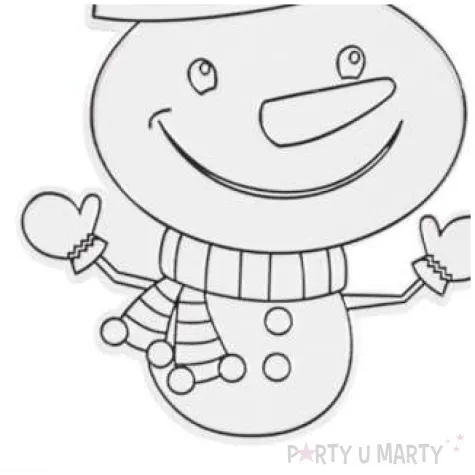 dekoracja zawieszki plaskie witrazyk balwanek arpex