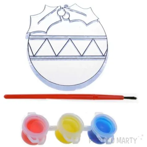 dekoracja zawieszki plaskie witrazyk bombka arpex