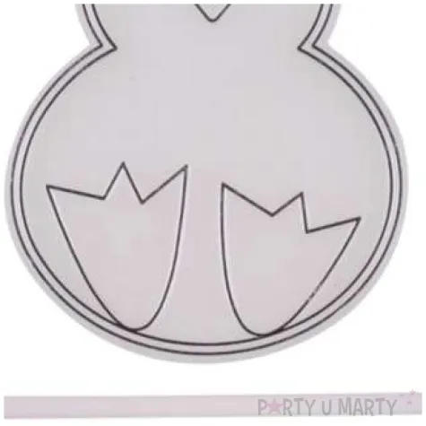 dekoracja zawieszki plaskie witrazyk kurczak arpex