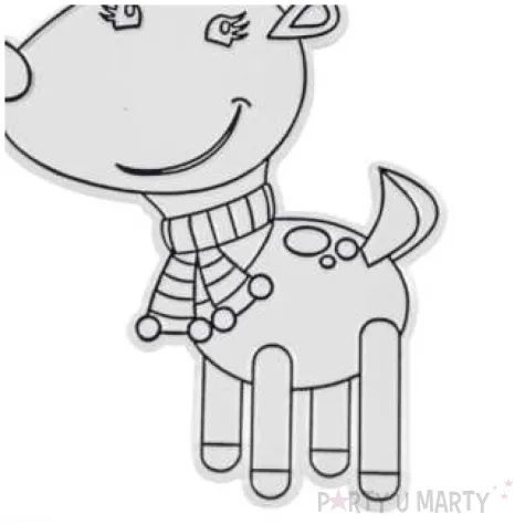 dekoracja zawieszki plaskie witrazyk renifer arpex