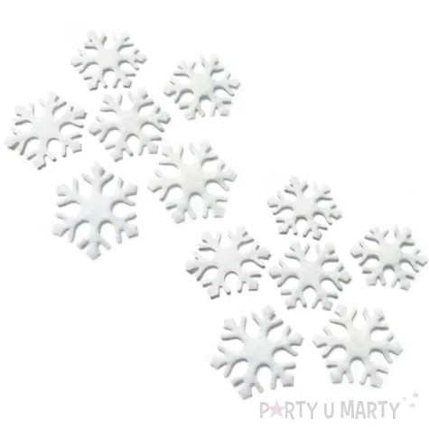 dekoracja zimowe sniezynki arpex 12 szt