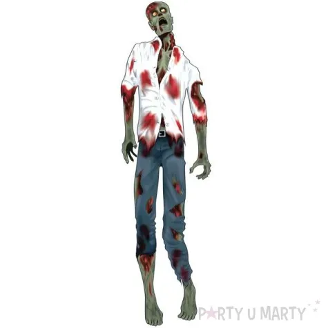 dekoracja zombie w koszuli 150 cm