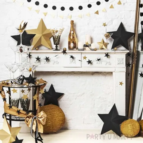 dekoracje brokatowe kula zloty partydeco 2cm 25szt