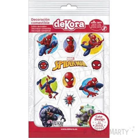 dekoracje czlowiek pajak oplatek dekora 12 szt