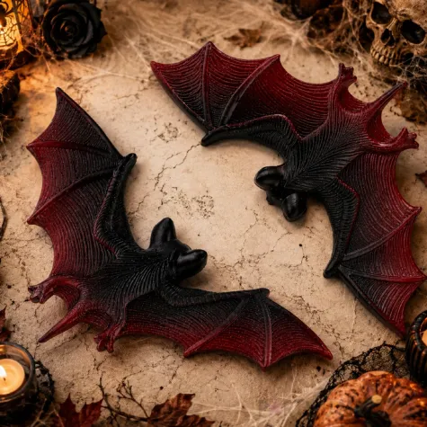 dekoracje do ppowieszenia na halloween andrzejki ozdoby halloweenowe nietoperze czarne 10x5 5 cm