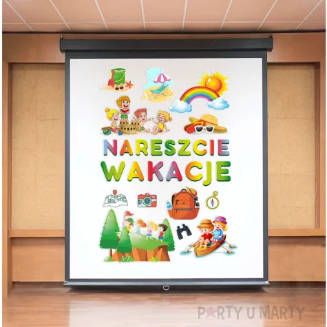 dekoracje do szkoly przedszkola na gazetke tablice apel zakonczenie roku nareszcie wakacje