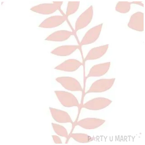 dekoracje galazki 3 pudrowy roz partydeco 9szt