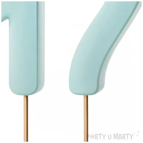 dekoracje na 17 urodziny swieczki na tort liczba 17 niebieski 4 5 cm 2 szt