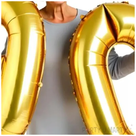 dekoracje na 18 urodziny zestaw balonow liczba 90 zloty 33 dgt 2 elementy