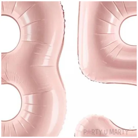 dekoracje na 35 urodziny rocznice zestaw balonow liczba 35 rozowy jasny 34 dgt 2 elementy