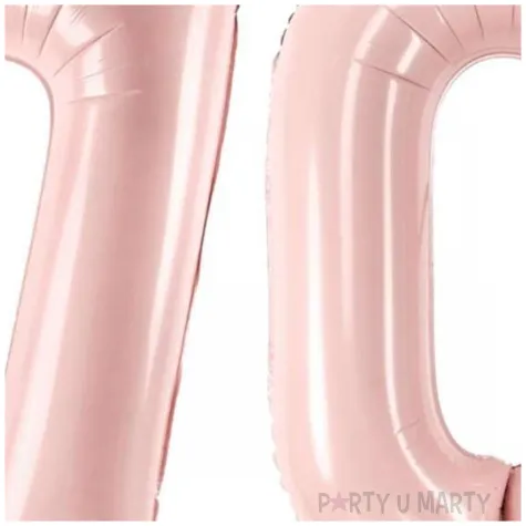 dekoracje na 50 urodziny rocznice zestaw balonow liczba 70 rozowy jasny 34 dgt 2 elementy