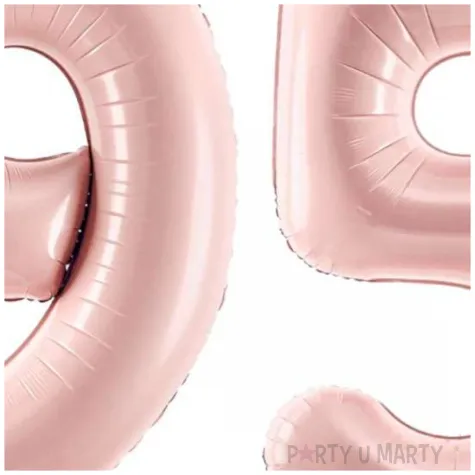 dekoracje na 50 urodziny rocznice zestaw balonow liczba 95 rozowy jasny 34 dgt 2 elementy