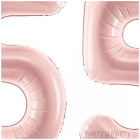 dekoracje na 55 urodziny rocznice zestaw balonow liczba 55 rozowy jasny 34 dgt 2 elementy