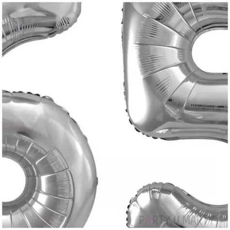 dekoracje na 65 urodziny rocznice zestaw balonow liczba 65 srebrny 39 dgt 2 elementy
