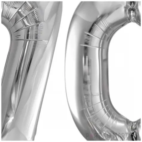 dekoracje na 70 urodziny rocznice zestaw balonow liczba 70 srebrny 39 dgt 2 elementy