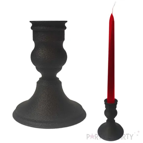 dekoracje na halloween andrzejki swieczniki gotycki czarne