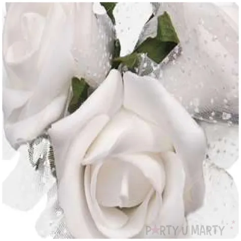 dekoracje na samochod bukieciki na przyssawkach partydeco 4 szt