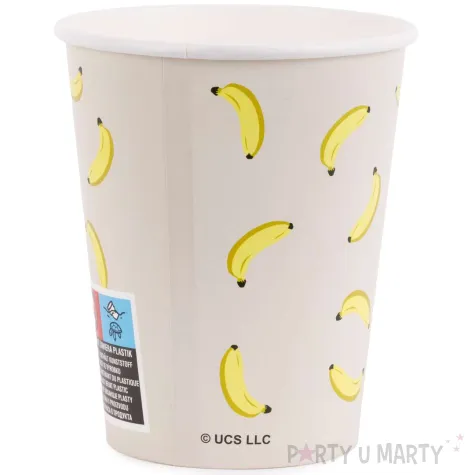 dekoracje na stol na urodziny kubeczki papierowe do zimnych napojow minionki 250ml x6