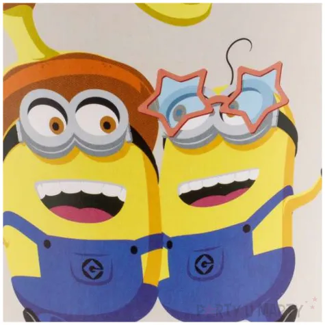 dekoracje na stol na urodziny kubeczki papierowe do zimnych napojow minionki 250ml x6