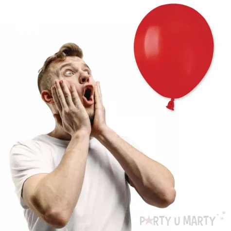 dekoracje na urodziny czerwone balony pastelowe a50 do girland 5 20 szt