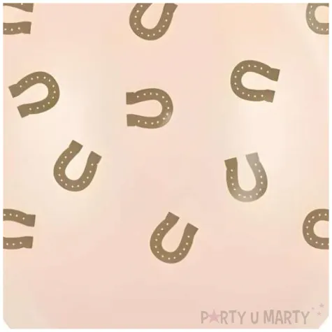 dekoracje na urodziny dla fanow jazdy konnej alabastrowe balony pastelowe podkowa 12 6 szt