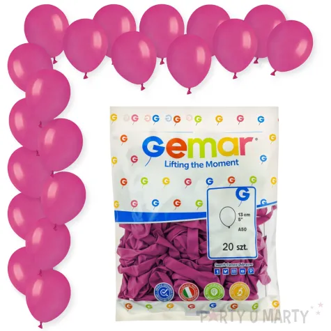 dekoracje na urodziny fuksjowe balony pastelowe a50 do girland rozowe 5 20 szt