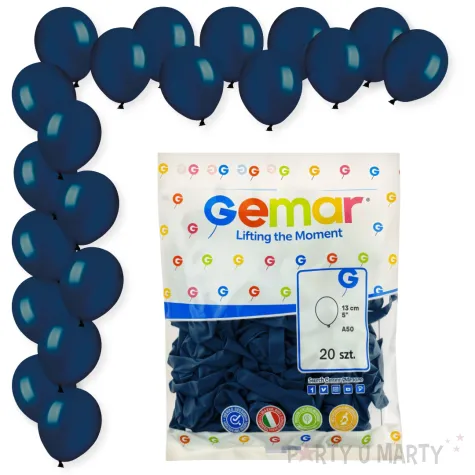 dekoracje na urodziny granatowe balony pastelowe a50 do girland 5 20 szt