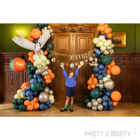 dekoracje na urodziny halloween baner girlanda papierowa harry potter happy birthday 200 cm
