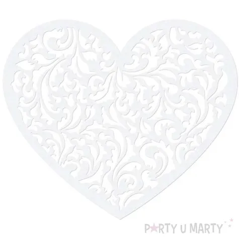 dekoracje papierowe serce 13 5 x 11 5cm 1op