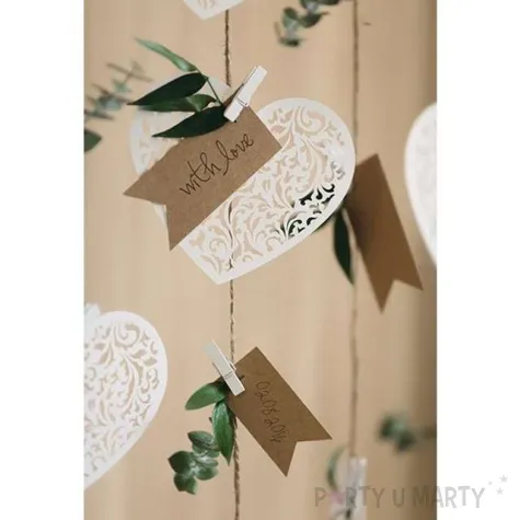 dekoracje papierowe serce 13 5 x 11 5cm 1op