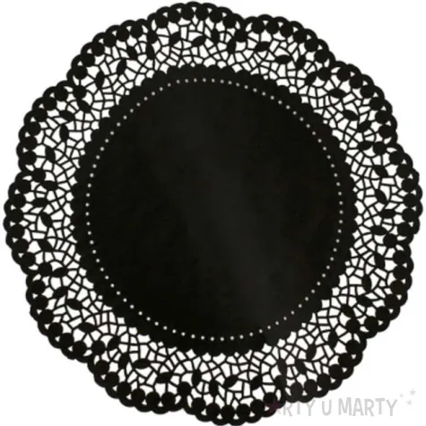 dekoracje serwetki papierowe czarny godan 36cm 6 szt