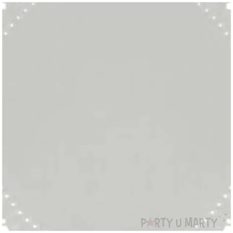 dekoracje serwetki papierowe srebrny godan 36 cm 4 szt