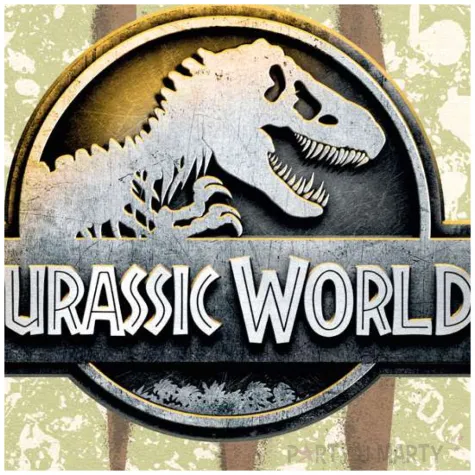 dekoracje stolu na urodziny dino party serwetki jurassic world 33 cm 20 szt
