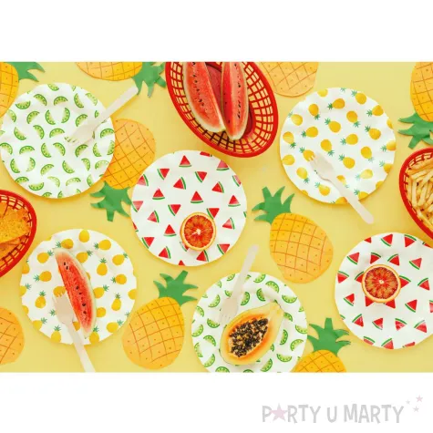 dekoracje stolu na urodziny impreze hawajska serwetki ananas 20 szt