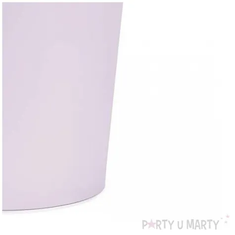 dekoracje stolu na urodziny kubeczki papierowe monokolor jednorazowe lawendowe 250 ml 6 szt