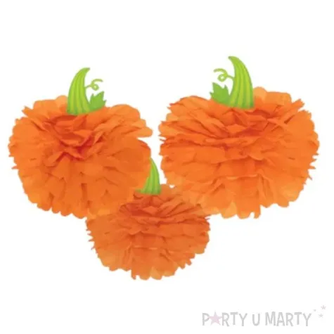 dekoracje wiszace dynie papierowe amscan 3 szt